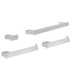BOANN Sweden Series 4 Piece Stainless Steel Bathroom Set, Brushed Nickel