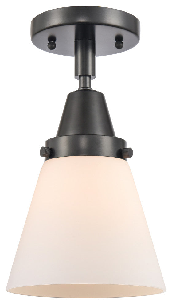INNOVATIONS LIGHTING 447-1C-BK-G61-LED Small Cone Flush Mount