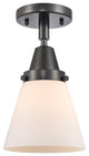 INNOVATIONS LIGHTING 447-1C-BK-G61-LED Small Cone Flush Mount