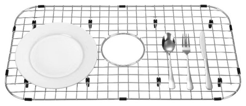 Sink Protector Stainless Steel, Compress Bottom Grid, Rack, 27-3/8"x15-3/8"
