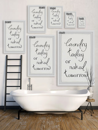 "Laundry Today" Framed Painting Print, 30x45