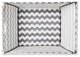 Polyester Bin Chevron Gray Trapezoid Large 20x14"x11"