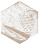 Porto Capri Hex Porcelain Floor and Wall Tile Sample, White