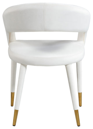Destiny Dining Chair, Cream, Velvet