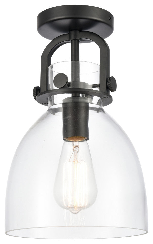 INNOVATIONS LIGHTING 412-1F-BK-8CL-LED 1 Light Flush Mount