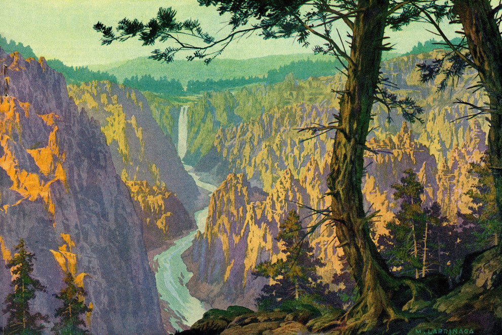 "Grand Canyon 2" Painting Print on Wrapped Canvas