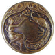 Peacock Lady Knob Antique Brass, Antique Brass