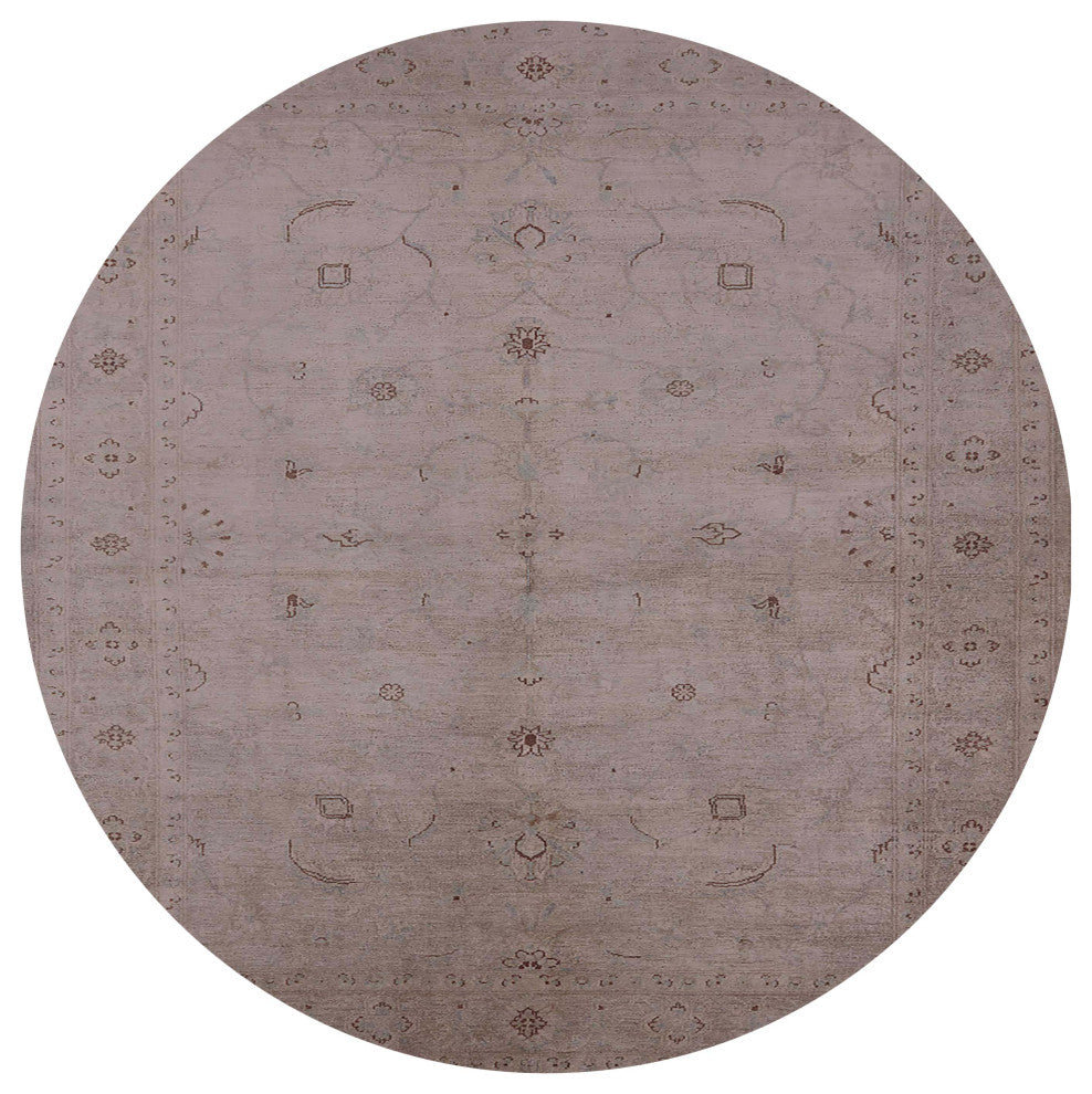 Ahgly Company Indoor Round Mid-Century Modern Area Rugs, 4' Round
