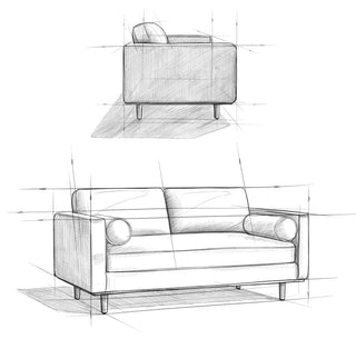 Morrison 72 inch Sofa, Caramel Brown