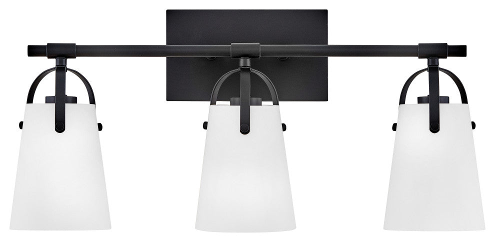 Hinkley Foster Medium Three Light Vanity, Black