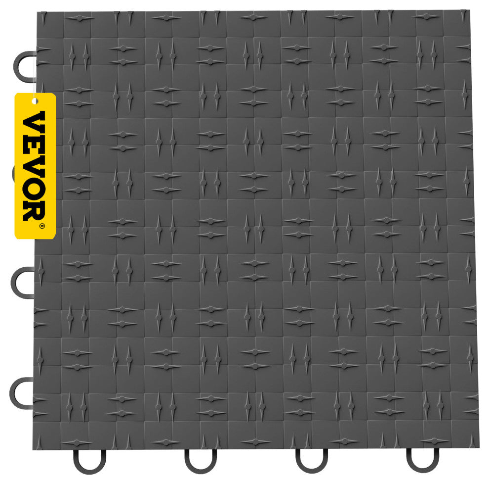 VEVOR 12"x12" Interlocking Garage Flooring Tiles, Gray, 25 Sq. Ft.