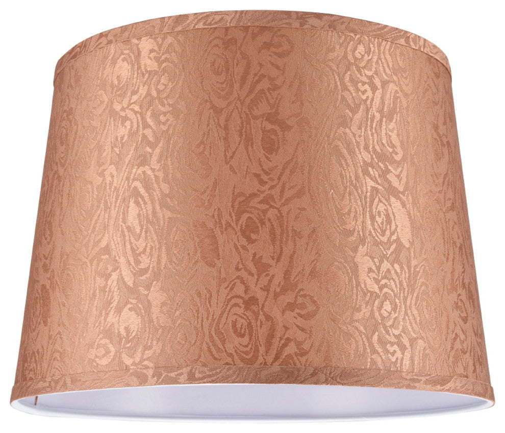 32144 Hardback Empire Shape Spider Lamp Shade, Brown, 14" wide, 12"x14"x10"