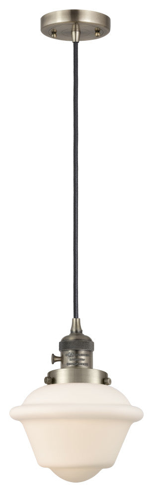 Innovations 201CSW-AB-G531-LED Oxford 1 Light Pendant, Switch, Antique Brass