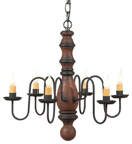 Manassas Chandelier in Hartford colors, Pumpkin