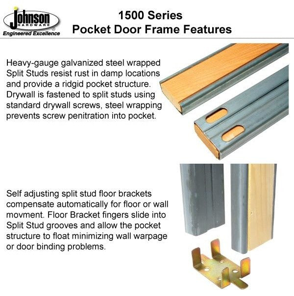 3 Panel Pocket Door 32 x 80 & Frames | Lucia 31 Matte White | Pantry Kitchen