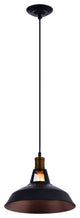 Lazzur Saone 1 Light 12" Matte Black Pendant