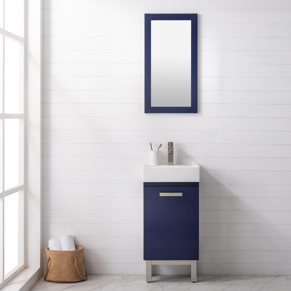 Stella Modern Blue 16.5" Single Sink Vanity