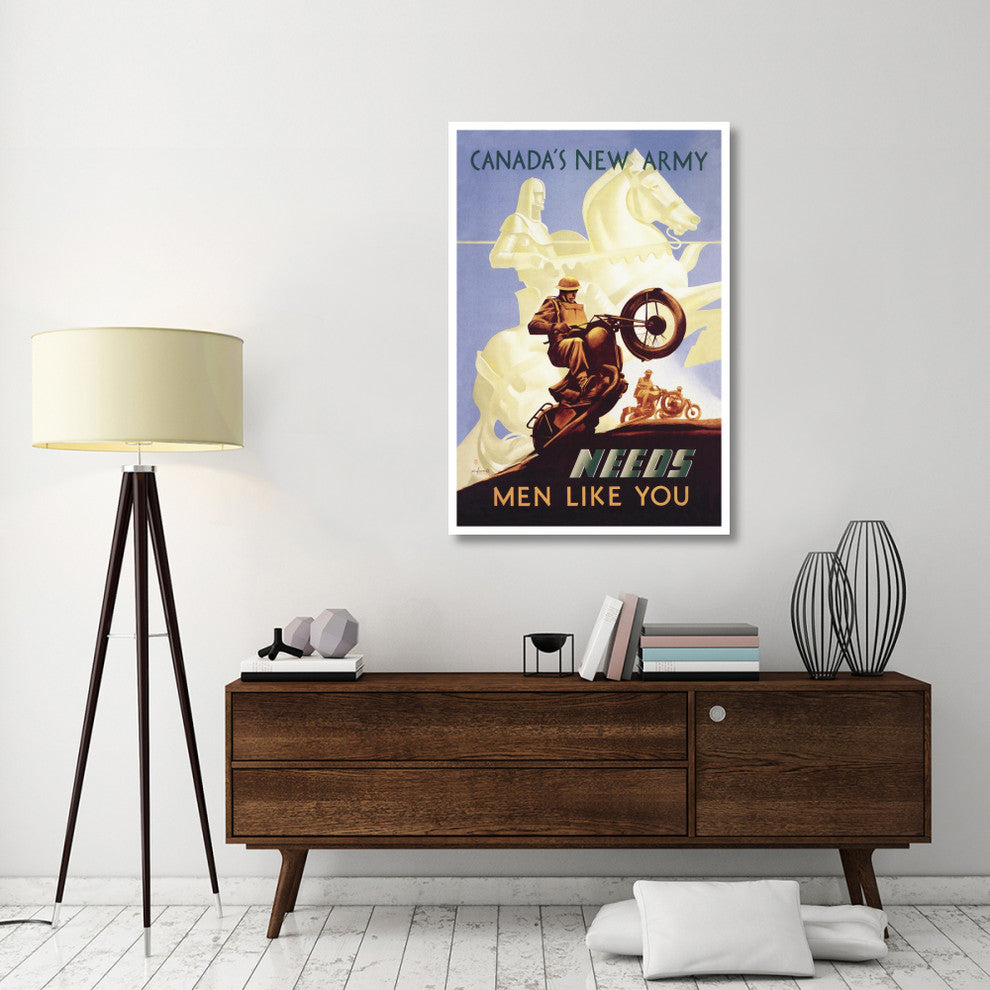 "WWI: Canada's New Army: Men Like You" Paper Print by Eric Aldwinkle, 34"x50"
