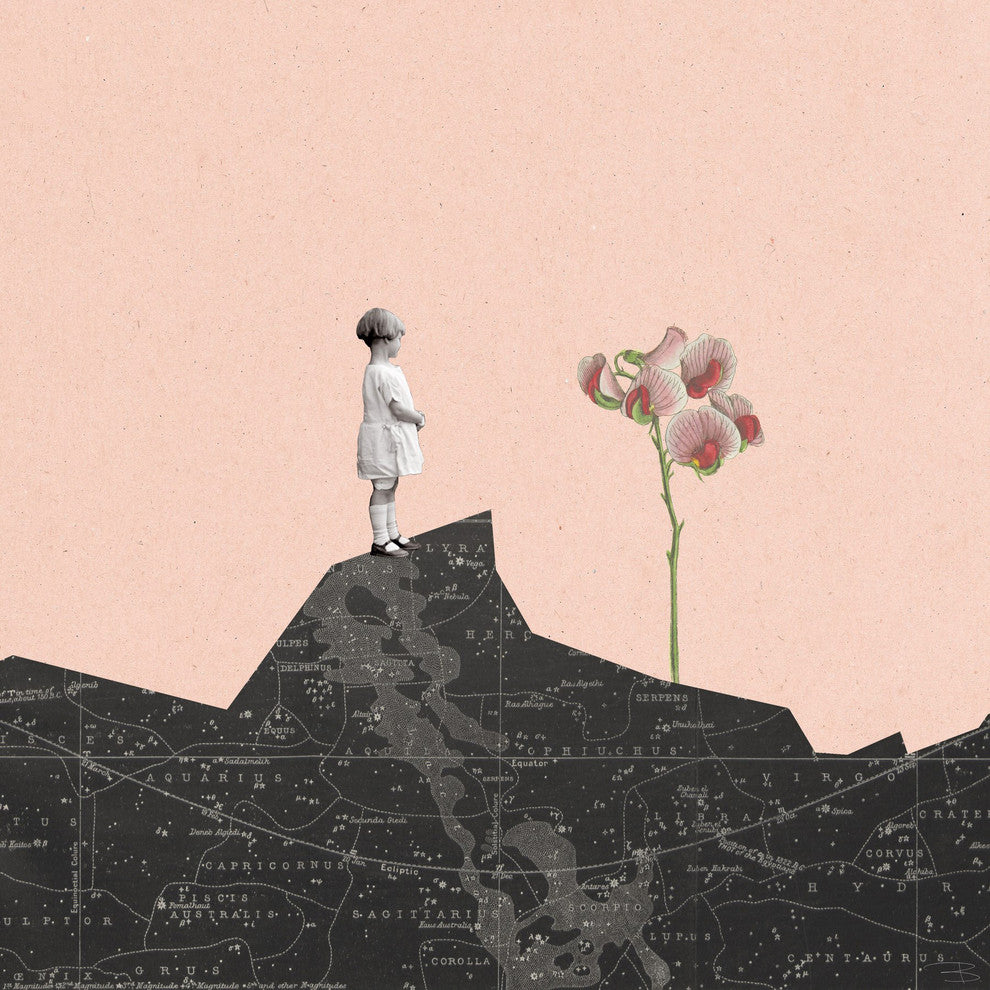 Marmont Hill, "Nina Mira Flor Rosa" by Bengoa Vazquez Wrapped Canvas, 24x24