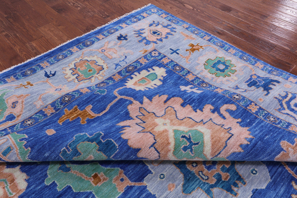 10' 6" X 14' 1" Turkish Oushak Handmade Wool Rug - Q13563