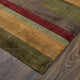 Weave & Wander Keystone Hand Knot Color Block Rug, Brown, 5'6"x8'6"