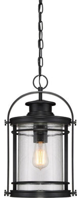 Booker One Light Mini Pendant, Mystic Black