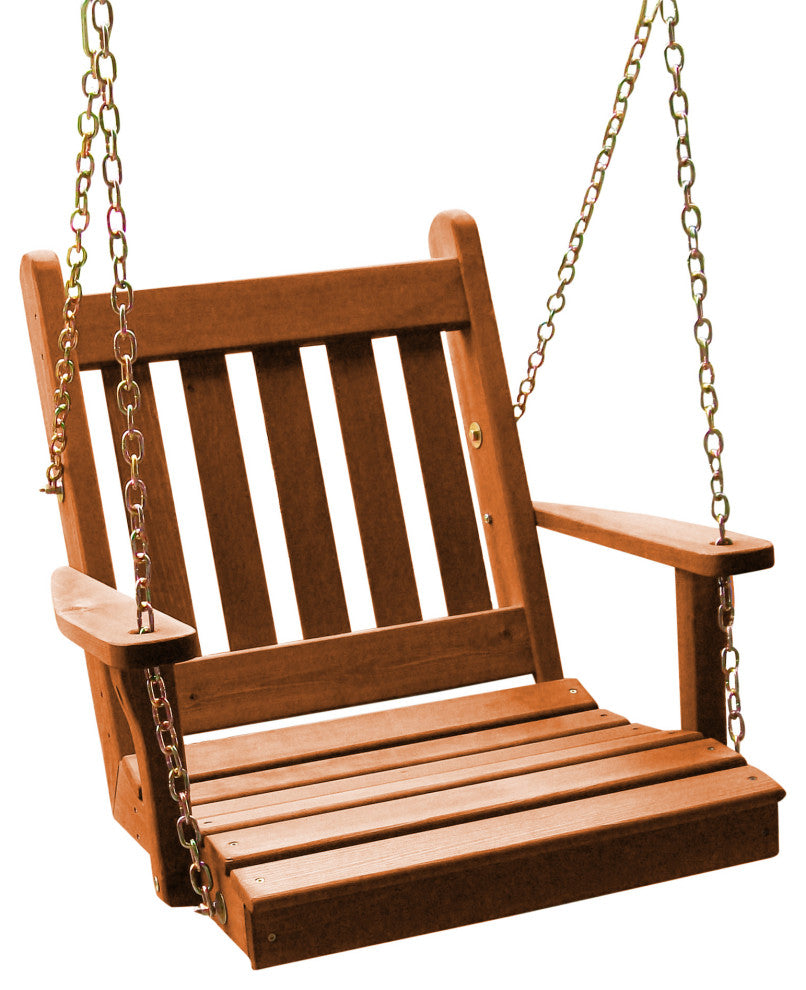 Pine Traditional English Swing, Cedar Stain, 2 Foot
