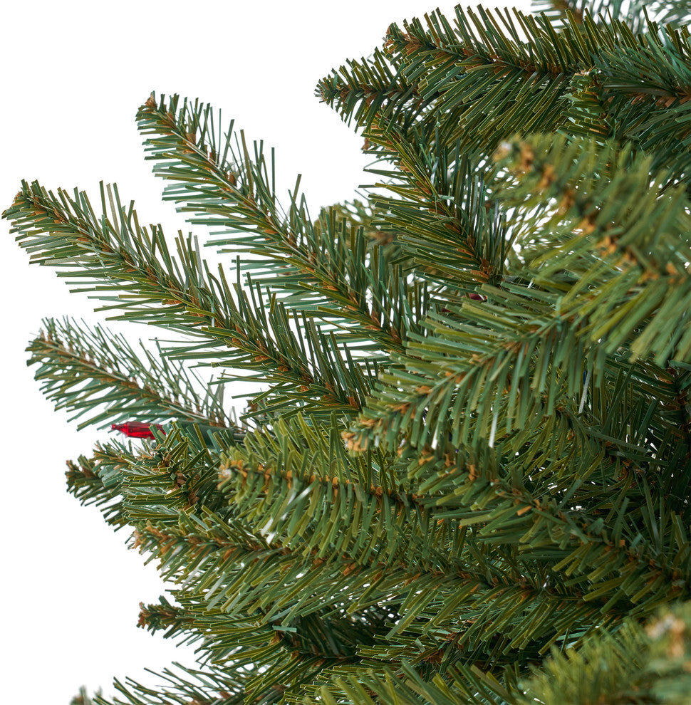 9' Norway Spruce Artificial Christmas Tree, Pre-Lit Multi-Colored
