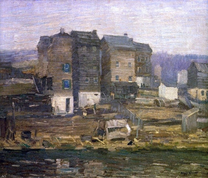Robert Spencer A Gray Day, 20"x25" Wall Decal