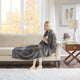 Beautyrest Knitted Solid Microlight Heated Throw, Gray