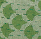 Artisan Hand Loomed Cotton Square Pillow, Green Ginkgo Design, 24"