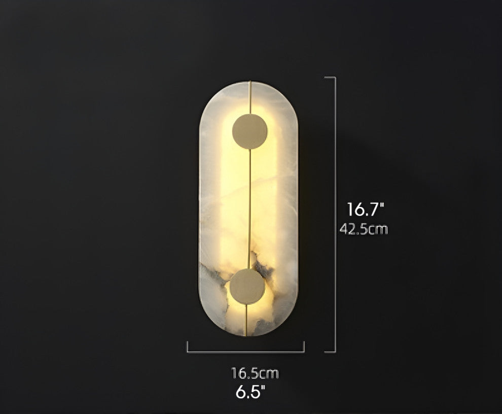 Luxury Marble Wall Lamp for Bedroom, Living Room, Kitchen, B