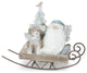 Gnome on Sled Figurine, Set of 2