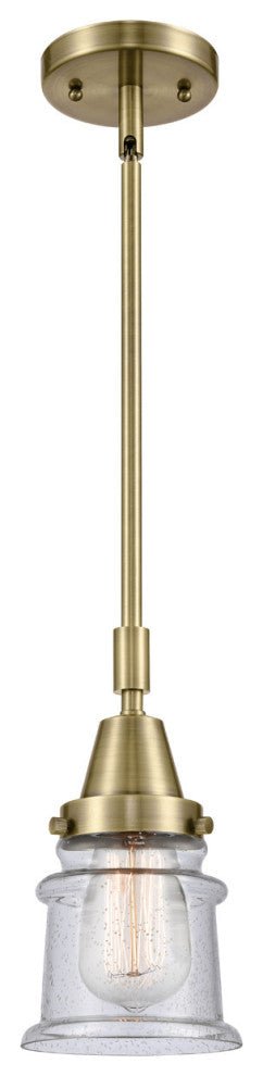 Innovations Lighting 447-1S-AB-G184S Small Canton 1 Light 6.5" Mini Pendant