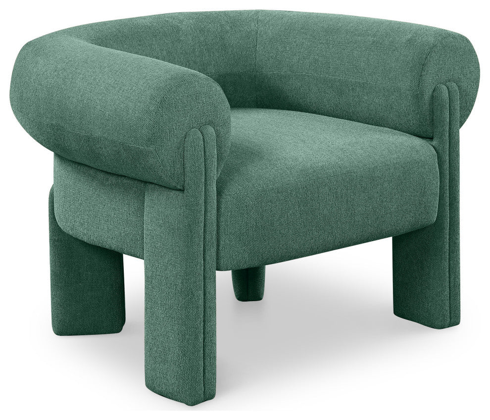 Stefano Upholstered Accent Chair, Green