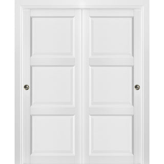 Closet Bypass Doors 60x80 | Lucia 2661 Matte White