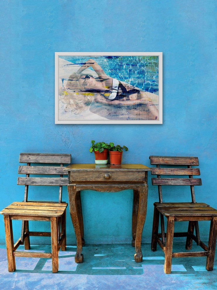 "Hot Blonde" Framed Painting Print, 45"x30"