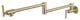 Wellfor Pot Filler Faucet Wall Mount, 4 GPM Flow Rate, Brushed Gold