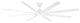Hydra 96" Indoor/Outdoor 8-Blade Smart Ceiling Fan, Matte White, 3000K Light Kit