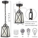 Modern Outdoor Pendant Light Fixture for Front Porch