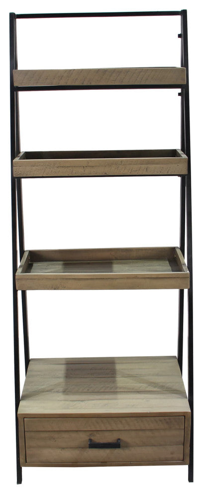 Chillon Ladder Bookcase, Gray
