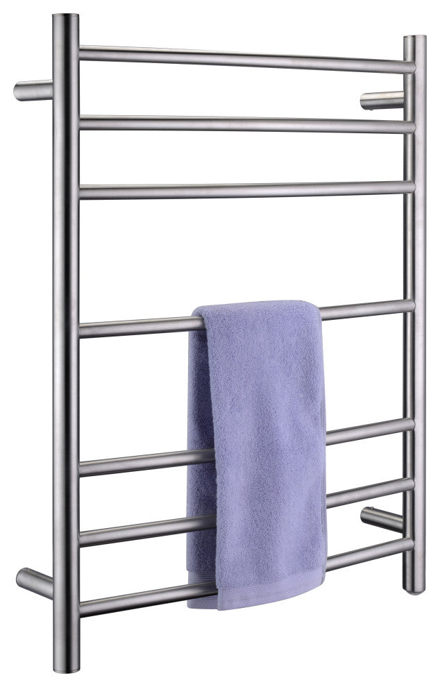 Gown 7-Bar Electric Towel Warmer, Brushed Nickel