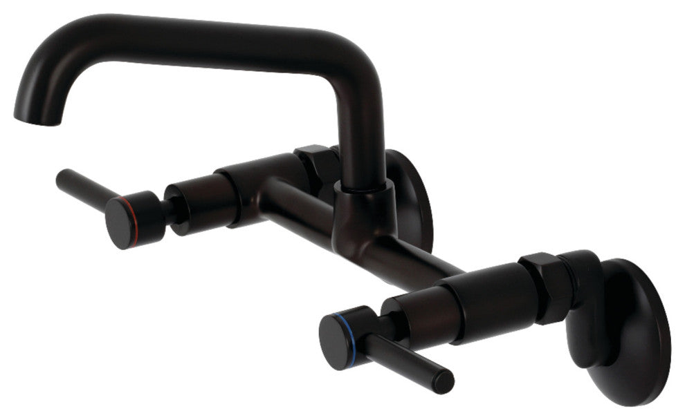 KS823ORB Concord Two-Handle Wall-Mount Kitchen Faucet, Oil Rubbed Bronze