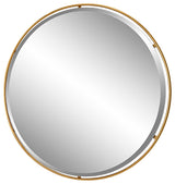 Canillo Gold Round Mirror