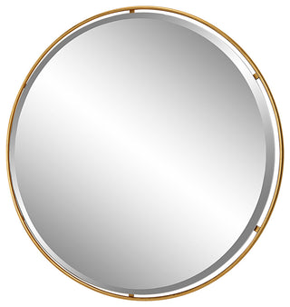 Canillo Gold Round Mirror
