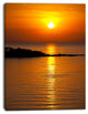 Beautiful Sunrise Reflecting in River, Large Seashore Canvas Print, 30"x40"