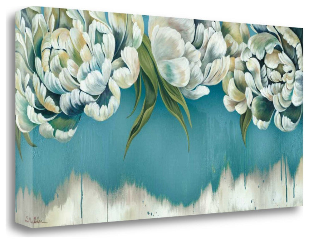 39" Gleam and Glow Pastel Blooms Giclee Wrap Canvas Wall Art