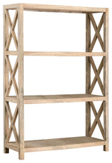 East at Main Bradford Brown Rubberwood Bookcase