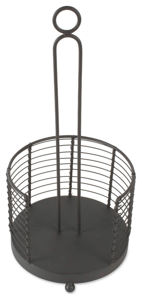 Vintage Wire Paper Towel Holder Grey