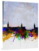 "Stockholm Watercolor Skyline" Fine Art Print